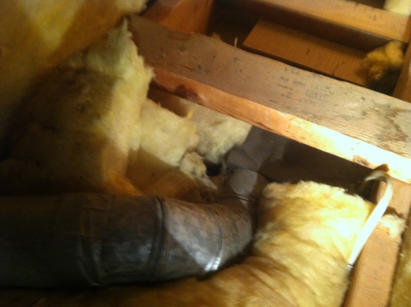 The other bath fan - potential cause of mold in attic?