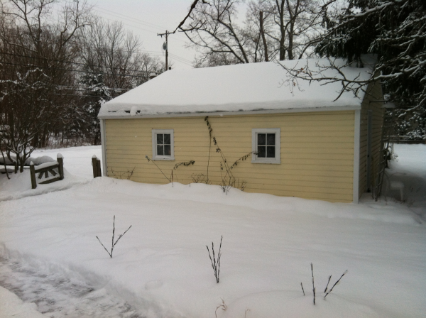 My detached garage got icicles last winter - why?