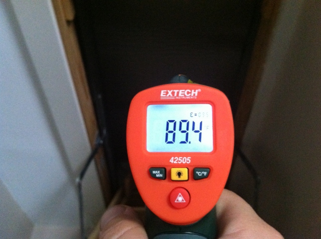 Temperature Stratification - Attic Tent Pull Down Stair Cover