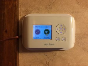 Ecobee EMS si thermostat, the less expensive commercial model, we like its datalogging capabilities, it helps us diagnose problems in client homes with data, not guessing