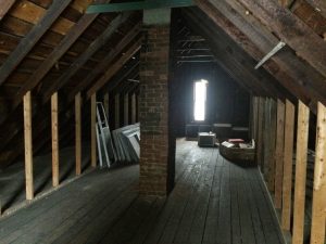 1915 Case Study attic before work