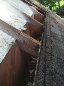 Very small and very hard to access knee wall and knee wall attic. We cut open the roof and spray foamed it, the equivalent of a really big sledgehammer.